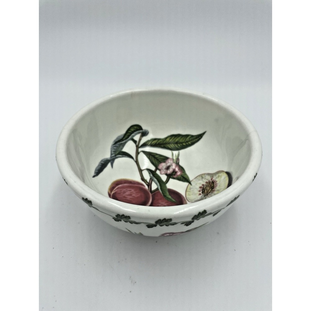 Pomona Portmeirion Peach Fruit‎ Motif Cereal/Dessert Bowl 5.5" Heavy Stackable
